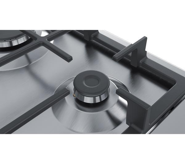 BOSCH Serie 2 PGP6B5B90 Gas Hob - Stainless Steel image number 2