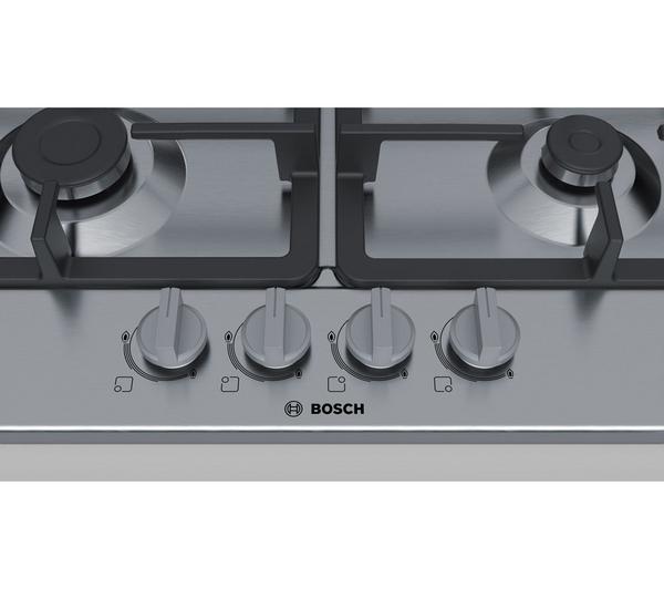 BOSCH Serie 2 PGP6B5B90 Gas Hob - Stainless Steel image number 3