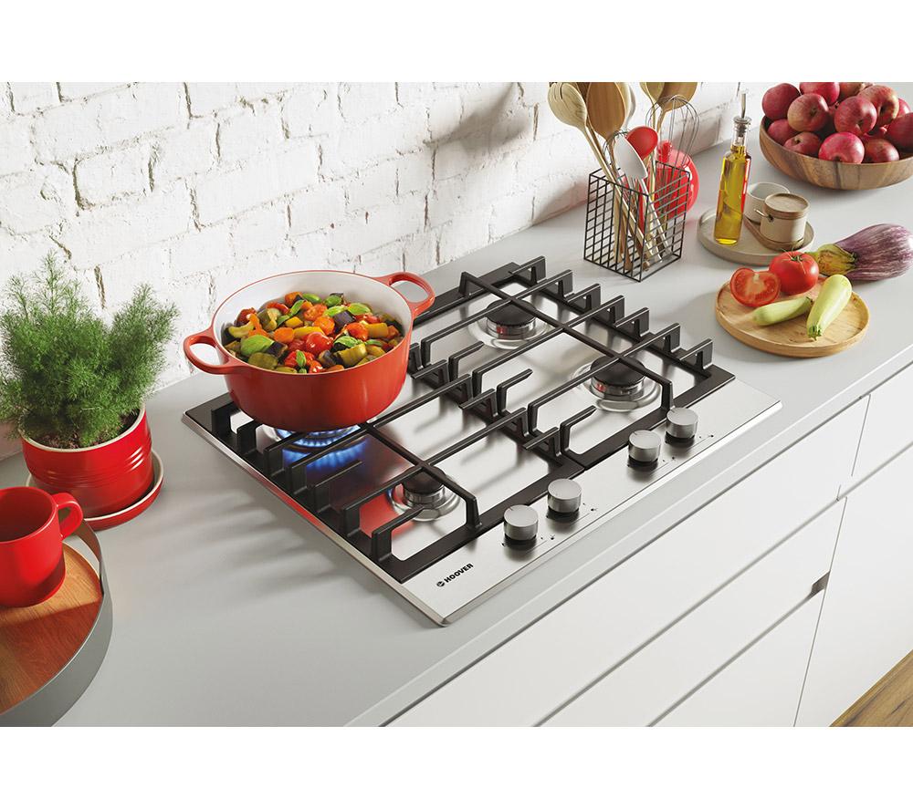 HOOVER H-HOB 300 GAS HHG6BRMX 60 cm Gas Hob - Stainless Steel image number 6 of 10