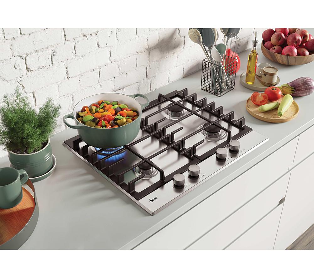 HOOVER H-HOB 300 GAS HHG6BRMX 60 cm Gas Hob - Stainless Steel image number 9 of 10
