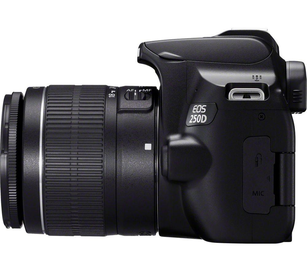 3454C025 - CANON EOS 250D DSLR Camera with EF-S 18-55 mm f/3.5-5.6 III & EF  50 mm f/1.8 STM Lens - Currys Business