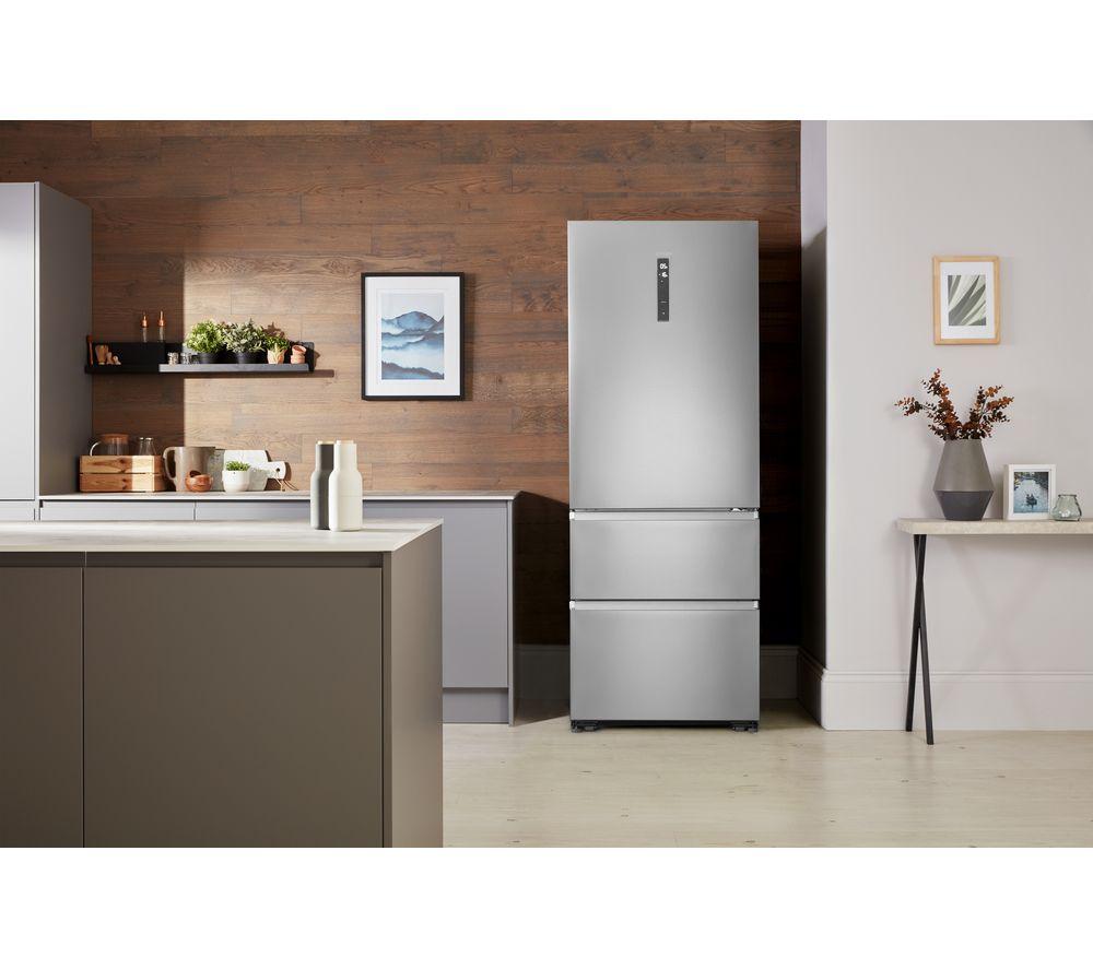HAIER A3FE743CPJ 70/30 Fridge Freezer - Stainless Steel image number 4 of 8