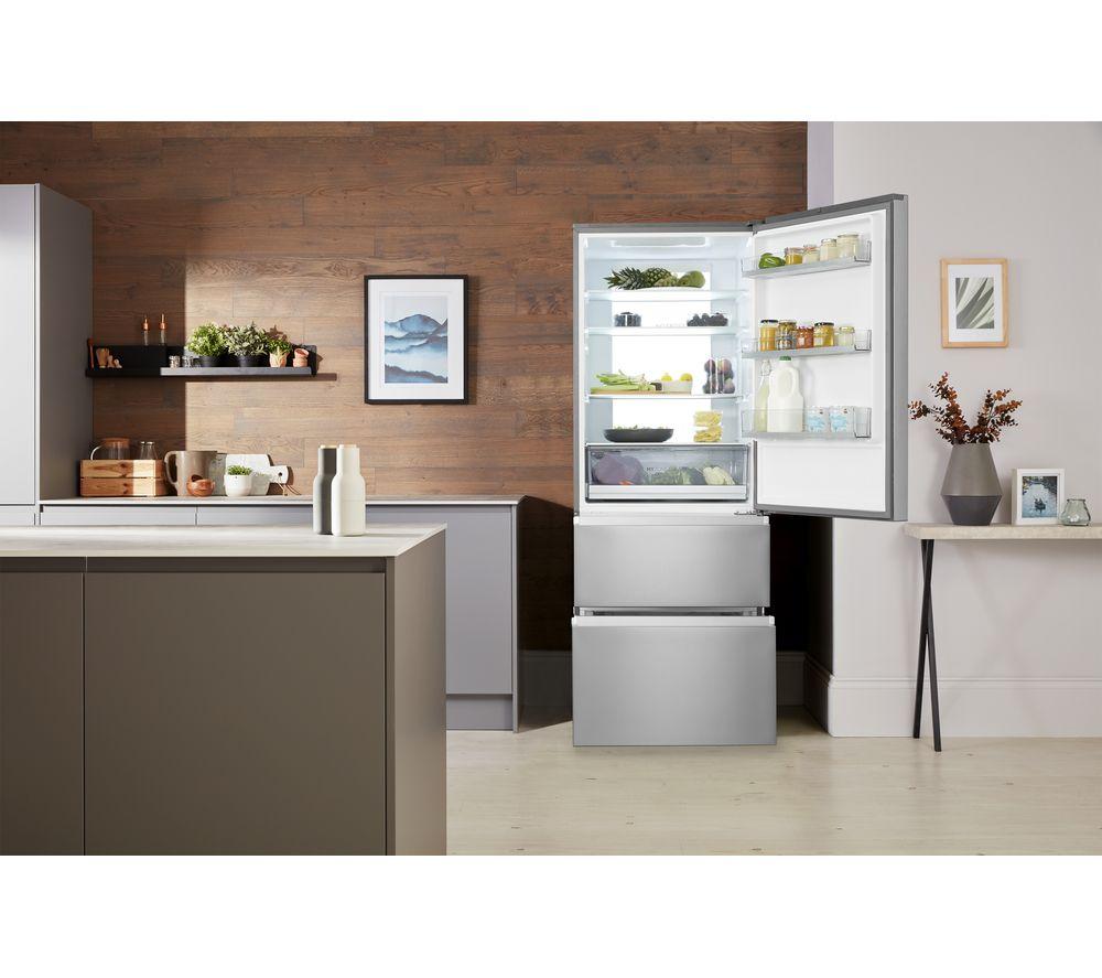 HAIER A3FE743CPJ 70/30 Fridge Freezer - Stainless Steel image number 6 of 8