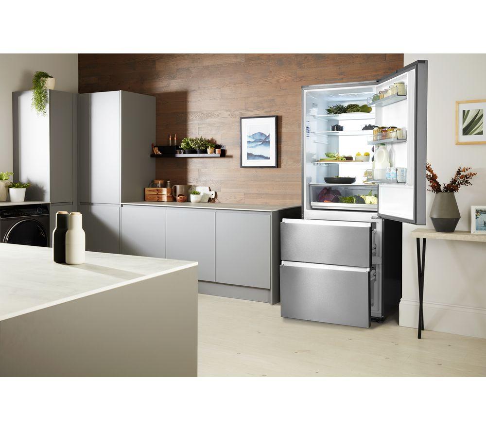 HAIER A3FE743CPJ 70/30 Fridge Freezer - Stainless Steel image number 8 of 8