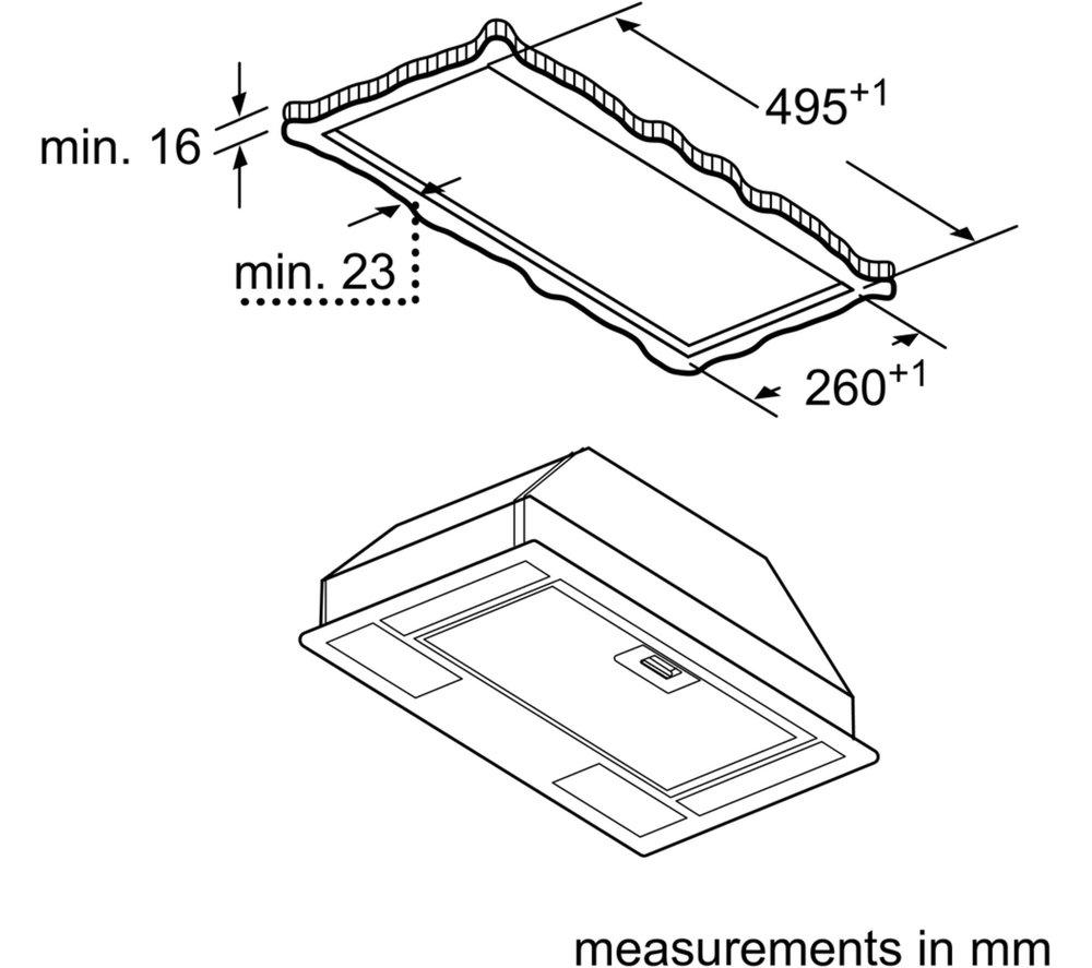 BOSCH Series 2 DLN53AA70B Canopy Cooker Hood - Silver image number 5 of 7