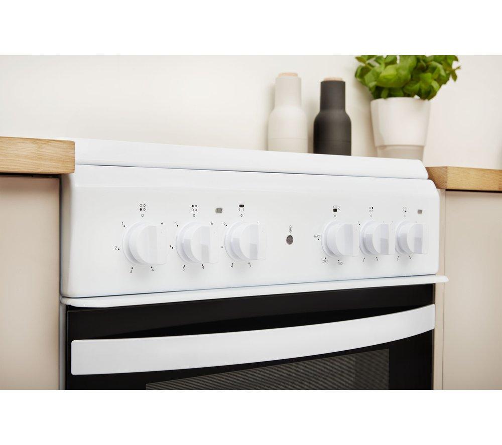 INDESIT ID5V92KMW/UK 50 cm Electric Ceramic Cooker - White image number 6 of 12