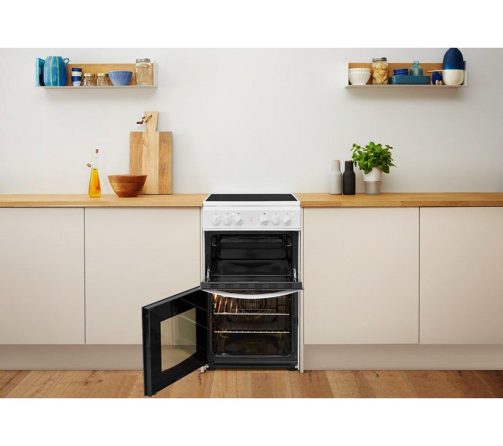 INDESIT ID5V92KMW/UK 50 cm Electric Ceramic Cooker - White image number 11 of 12