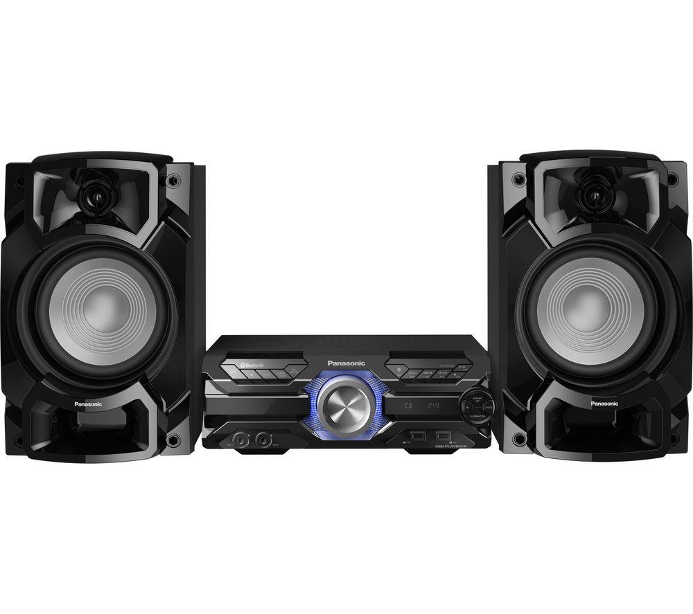 PANASONIC SC-AKX520E-K Bluetooth Megasound Party Hi-Fi System - Black, Black