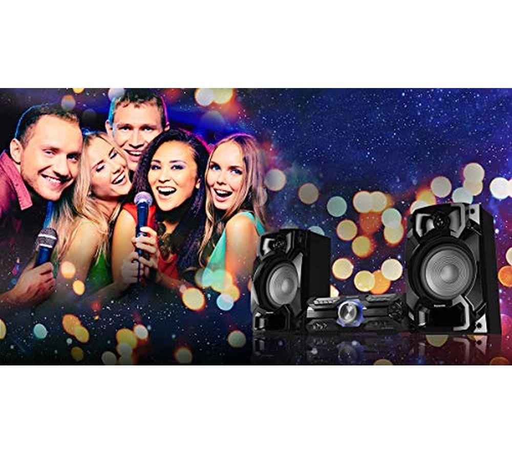 PANASONIC SC-AKX520E-K Bluetooth Megasound Party Hi-Fi System - Black image number 7 of 8