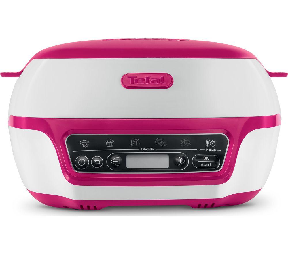 TEFAL Cake Factory KD801840 Precision Mini Oven - White & Pink