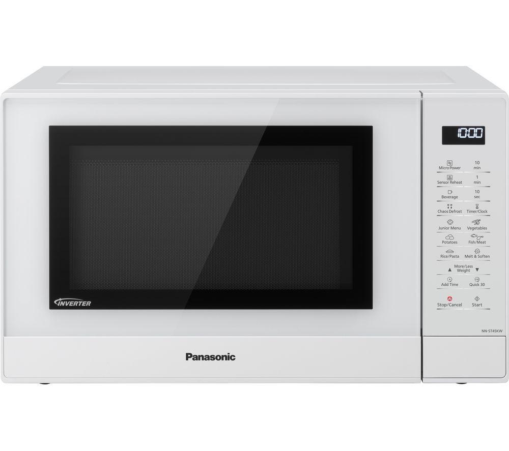 PANASONIC NN-ST45KWBPQ Solo Microwave - White, White