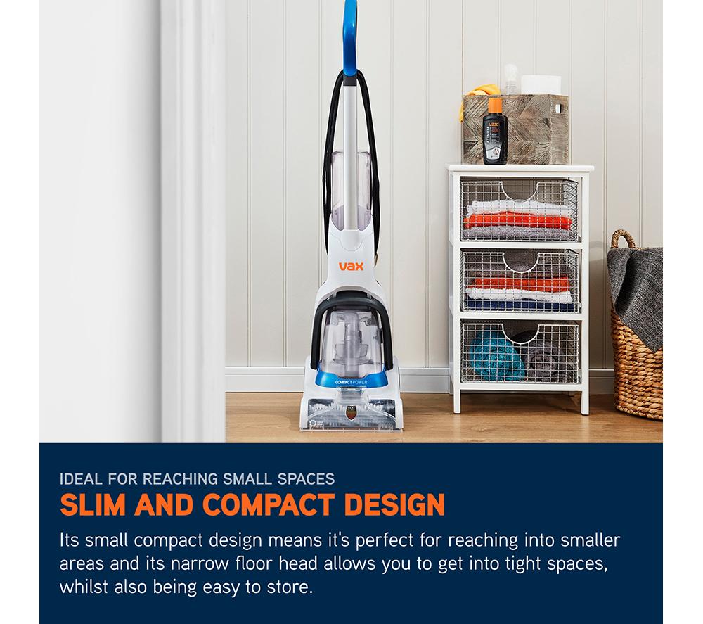 VAX Compact Power CWCPV011 Upright Carpet Cleaner - White image number 6 of 9