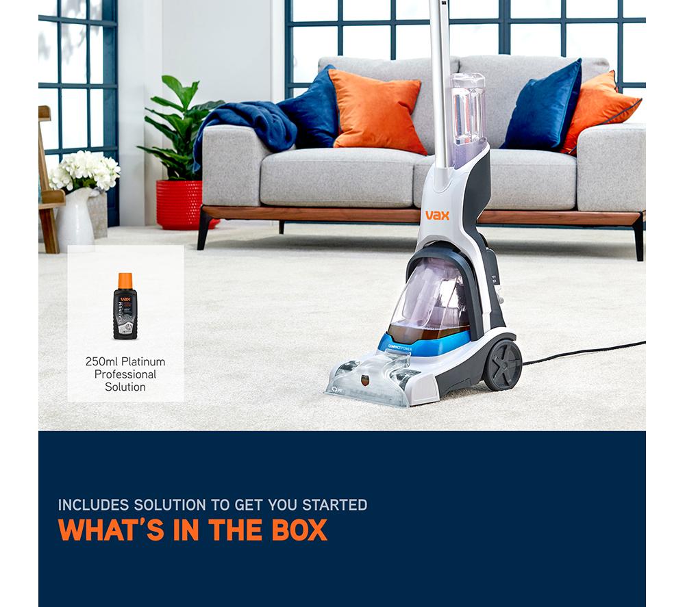 VAX Compact Power CWCPV011 Upright Carpet Cleaner - White image number 9 of 9