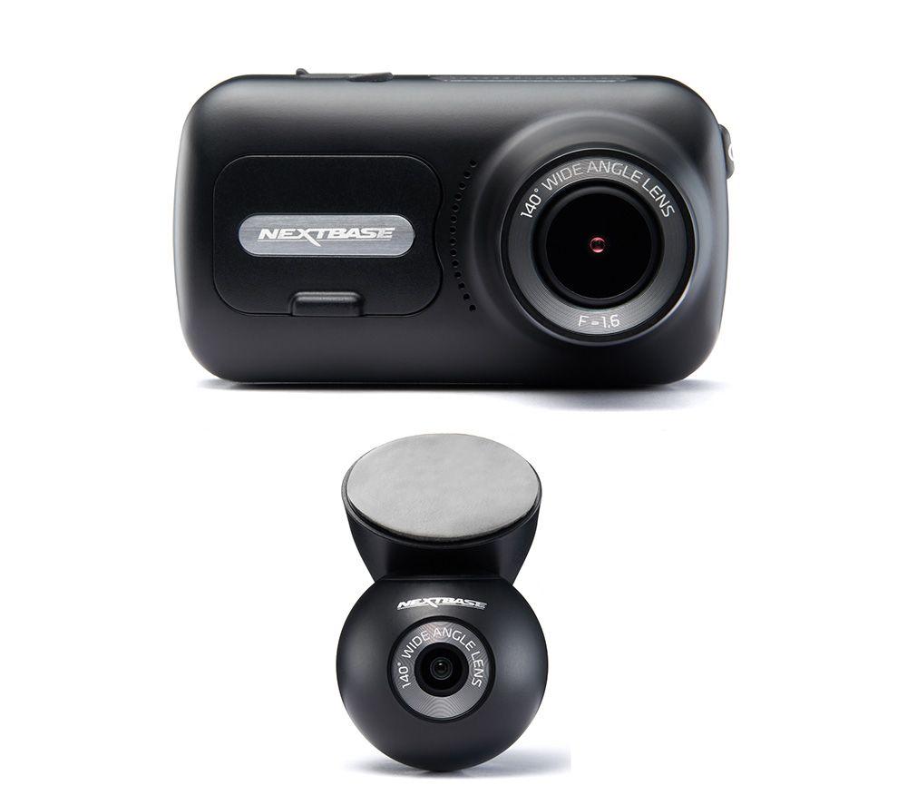 Nextbase 322GW Full HD Dash Cam & Rear Window Dash Cam Bundle, Black