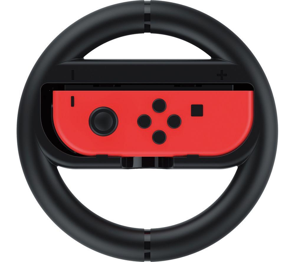 NINTENDO Switch Neon, Mario Kart 8 & Joy-Con Racing Wheels Bundle - image 9