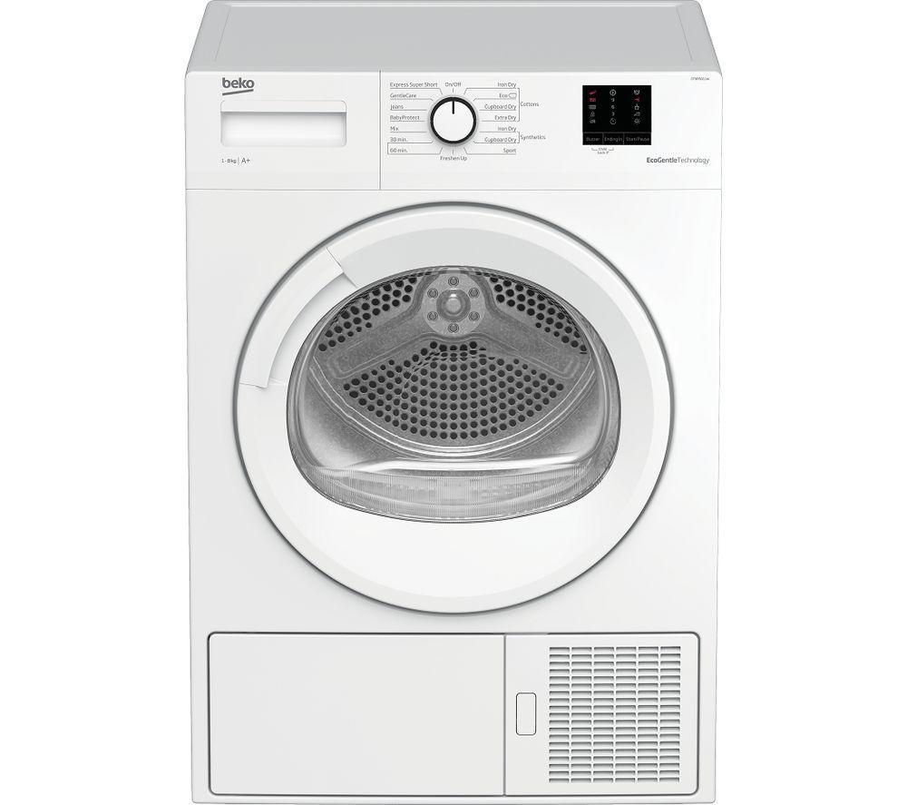 BEKO Pro DTBP8011W 8 kg Heat Pump Tumble Dryer - White, White