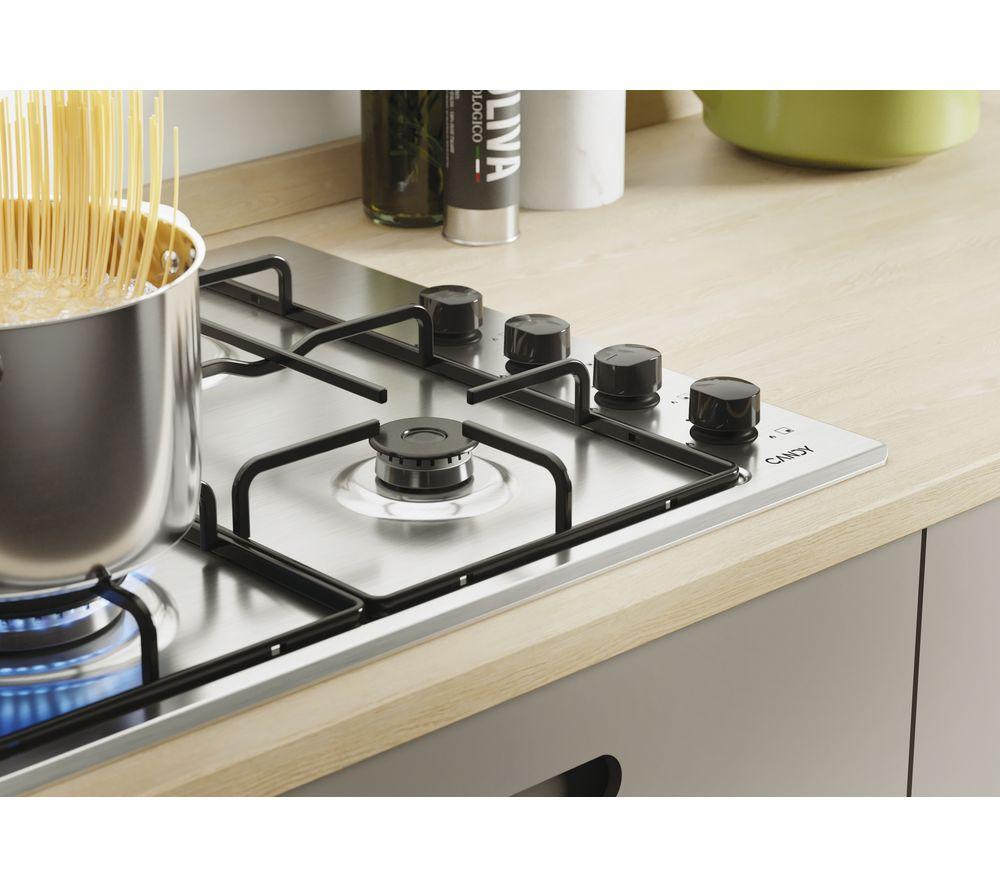CANDY CHW6LBX 60 cm Gas Hob - Stainless Steel image number 3 of 7