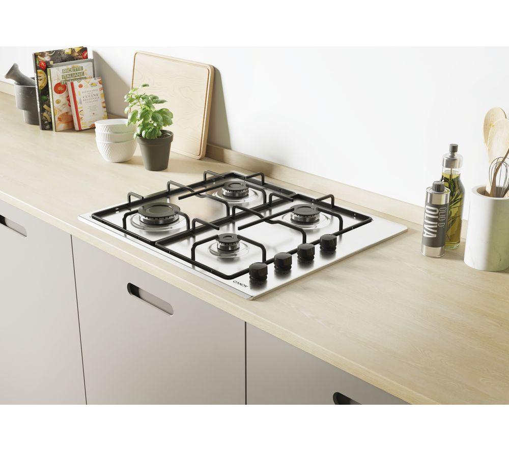 CANDY CHW6LBX 60 cm Gas Hob - Stainless Steel image number 4 of 7