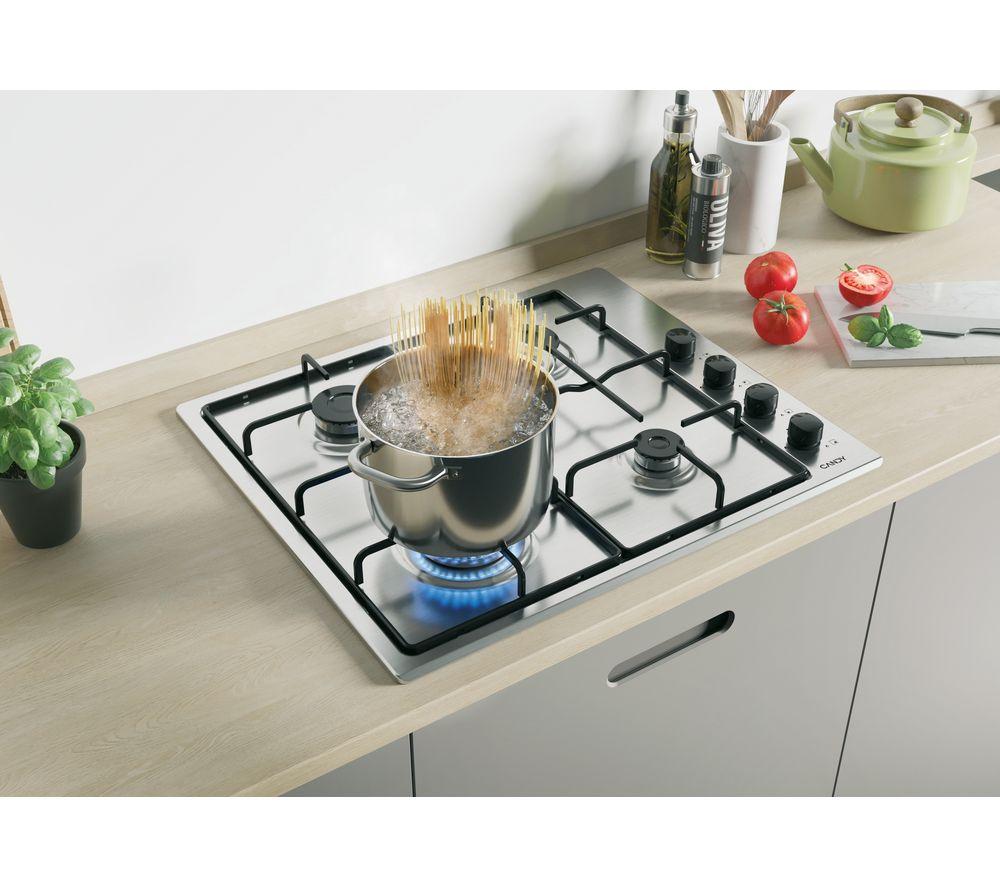 CANDY CHW6LBX 60 cm Gas Hob - Stainless Steel image number 5 of 7