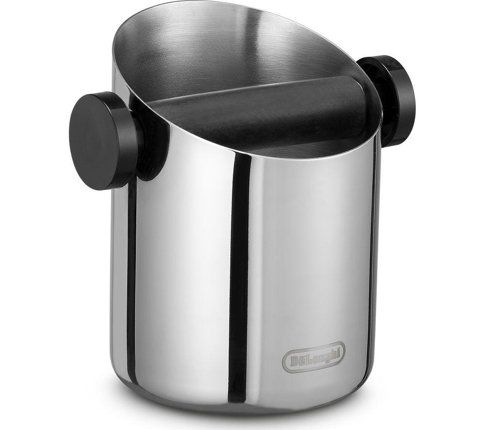 DELONGHI DLSC059 Coffee Knock Box - Silver, Silver/Grey