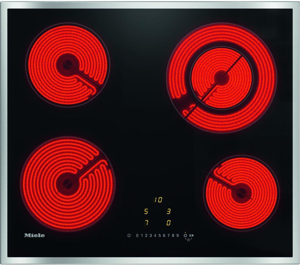 MIELE KM6520 57 cm Electric Ceramic Hob – Black, Black