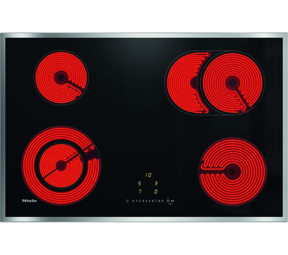 MIELE KM6522 Electric Ceramic Hob - Black, Black