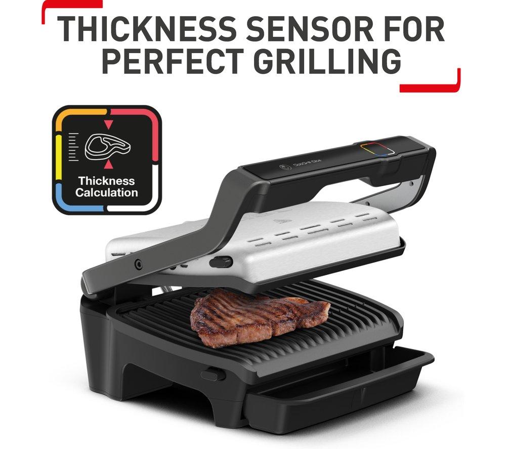 TEFAL Optigrill Elite GC750D40 Smart Health Grill - Silver & Black image number 3 of 15