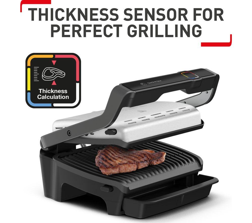 TEFAL Optigrill Elite GC750D40 Smart Health Grill - Silver & Black image number 10 of 15