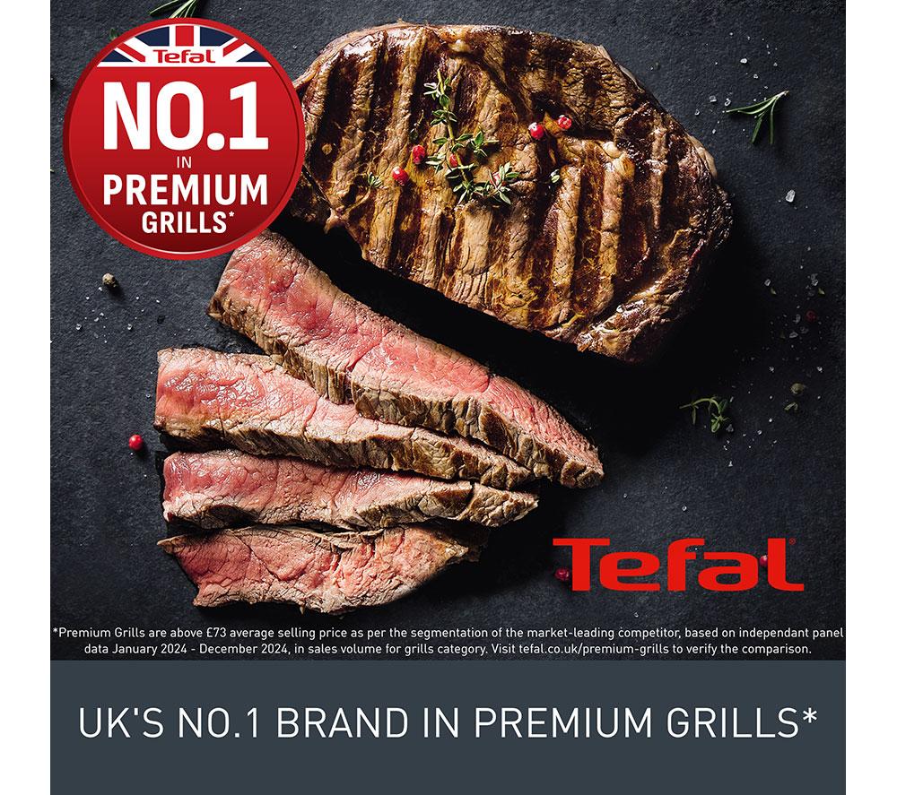 TEFAL Optigrill Elite GC750D40 Smart Health Grill - Silver & Black image number 15 of 15