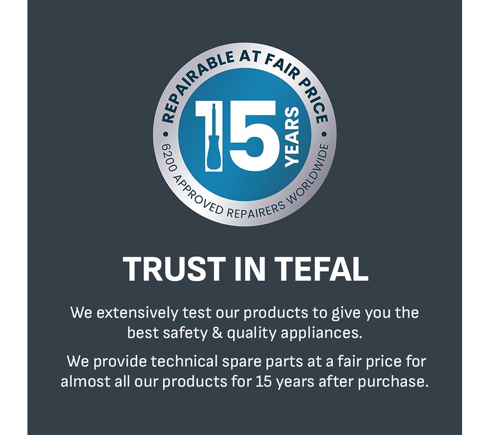 TEFAL Ultimate Pure FV9845 Steam Iron - Black & Rose Gold image number 9 of 9