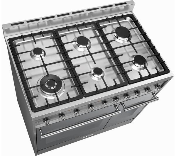 SMEG C92DX9 90 cm Dual Fuel Range Cooker - Stainless Steel image number 2