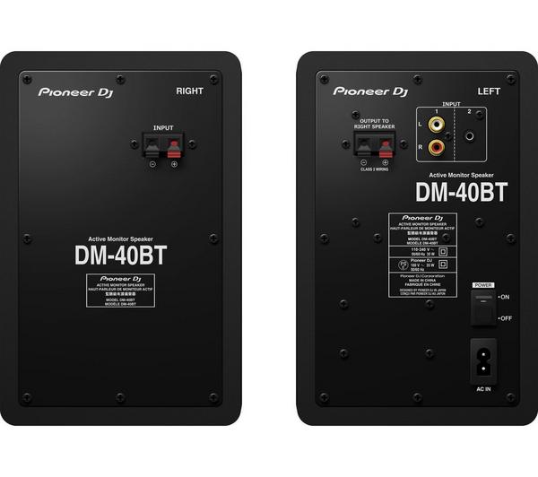 PIONEER DJ DM-40 2.0 Active Monitor Speakers - Black image number 2