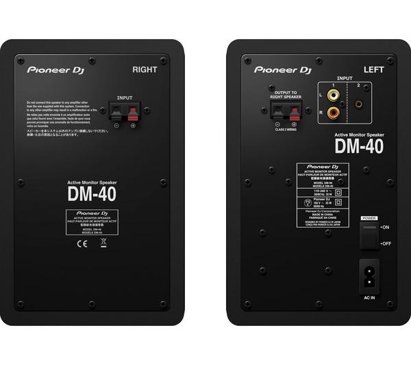PIONEER DJ DM-40 2.0 Active Monitor Speakers - Black image number 5