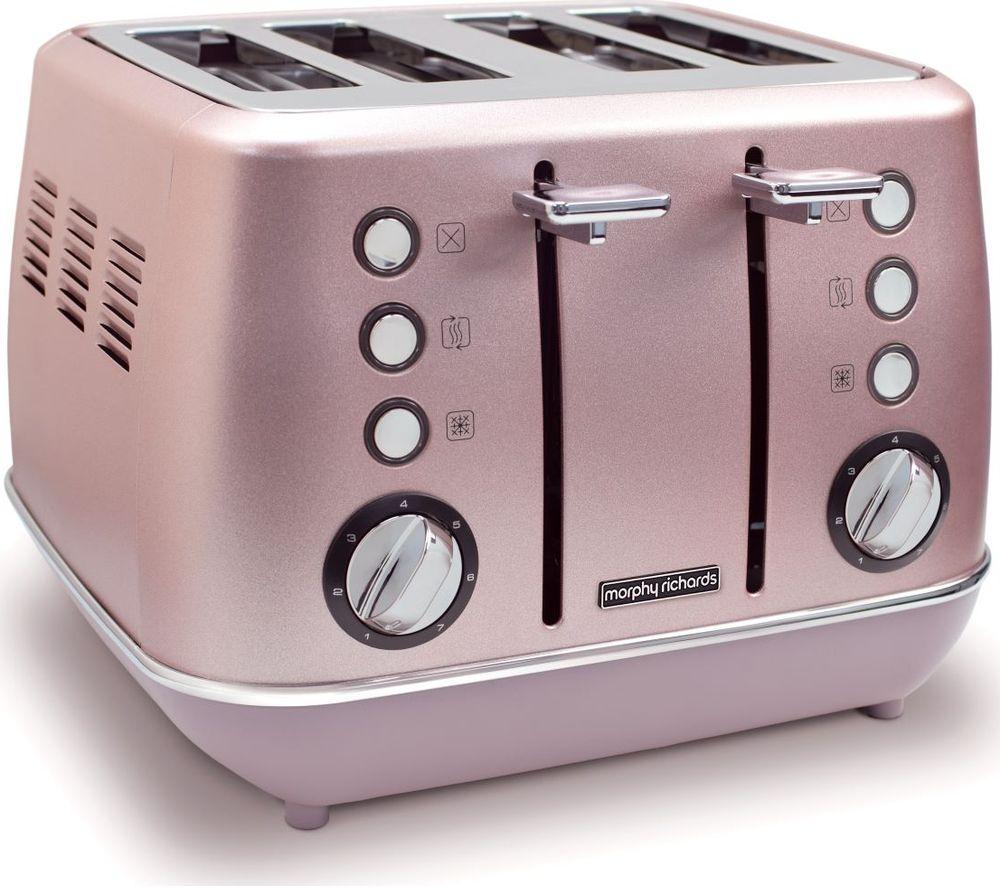 Buy MORPHY RICHARDS Evoke Special Edition 4-Slice Toaster - Rose Quartz