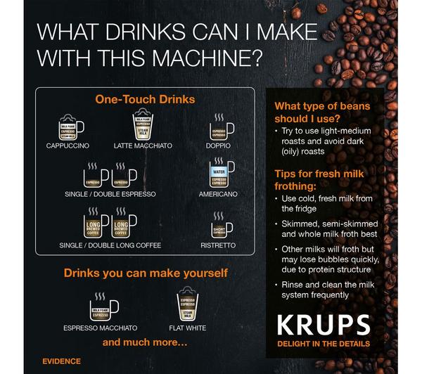 KRUPS Evidence Connected EA893D40 Smart Bean to Cup Coffee Machine - Metal image number 7