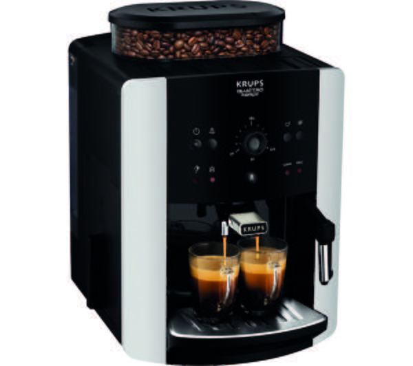 KRUPS Arabica Manual Espresso EA811840 Bean to Cup Coffee Machine - Black & Silver image number 0