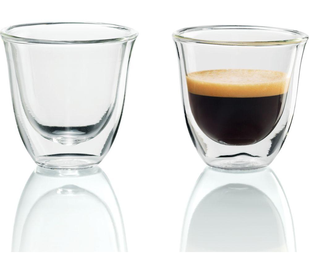 DELONGHI Fancy Collection DLKC302 Double Wall Coffee Glasses - Set of 6 image number 3 of 5