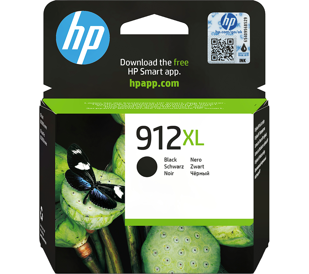 HP 912XL Black Ink Cartridge, Black