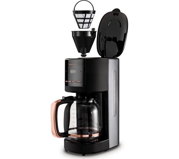 MORPHY RICHARDS Rose Gold Collection 162030 Filter Coffee Machine - Black & Rose Gold image number 2