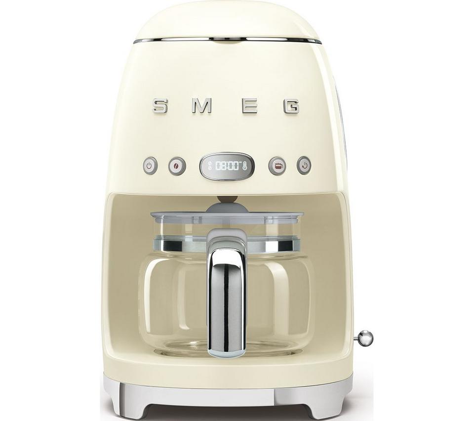 SMEG 50's Retro DCF02PBUK Filter Coffee Machine - Cream