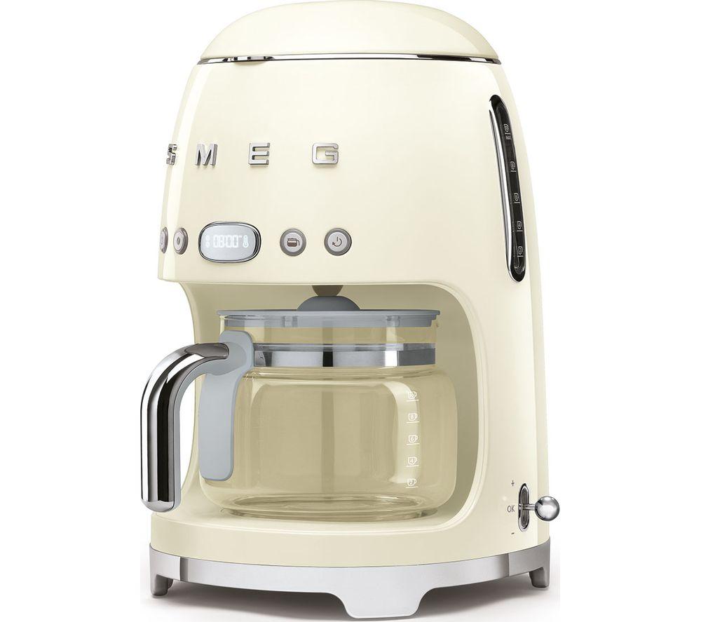 SMEG 50's Retro DCF02PBUK Filter Coffee Machine - Cream image number 5 of 8
