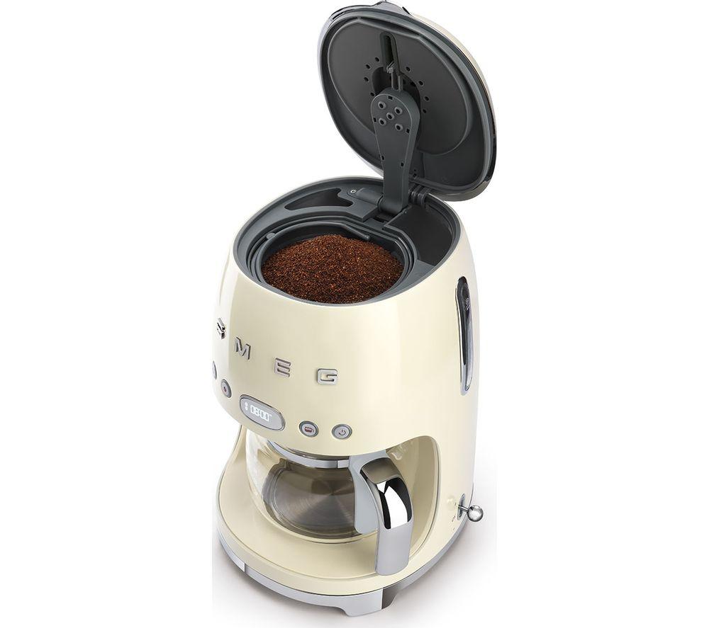 SMEG 50's Retro DCF02PBUK Filter Coffee Machine - Cream image number 6 of 8