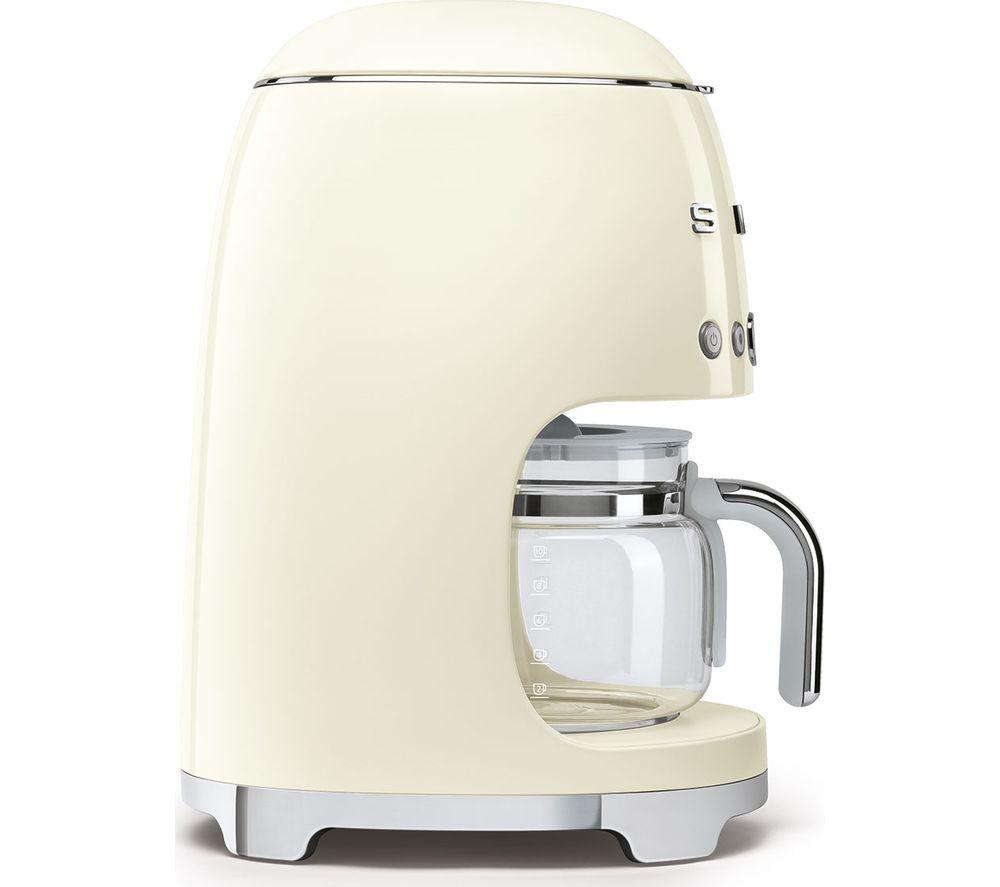 SMEG 50's Retro DCF02PBUK Filter Coffee Machine - Cream image number 8 of 8