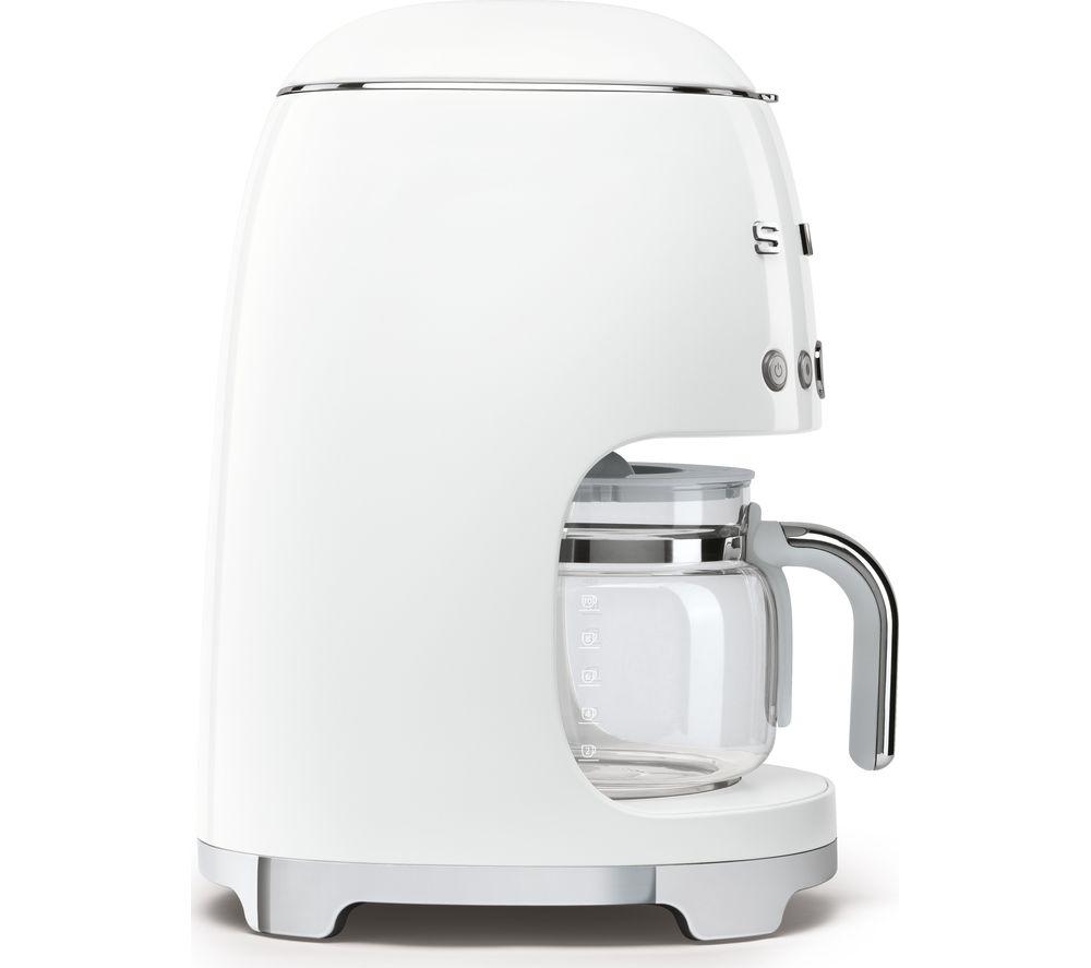 SMEG 50's Retro DCF02WHUK Filter Coffee Machine - White image number 3 of 4