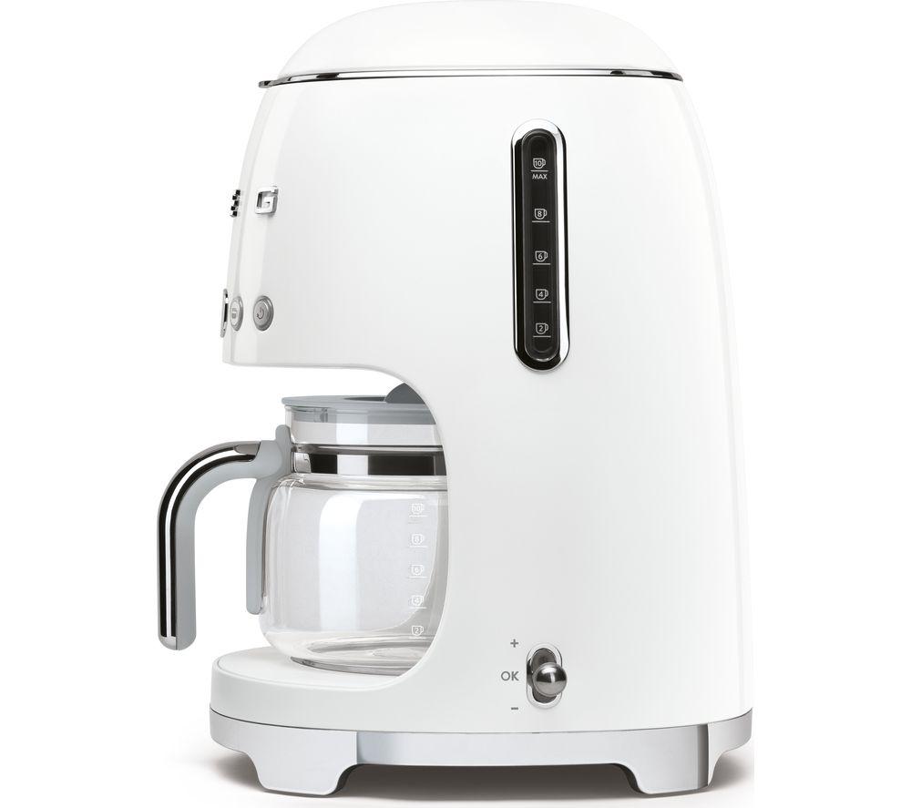 SMEG 50's Retro DCF02WHUK Filter Coffee Machine - White image number 4 of 4