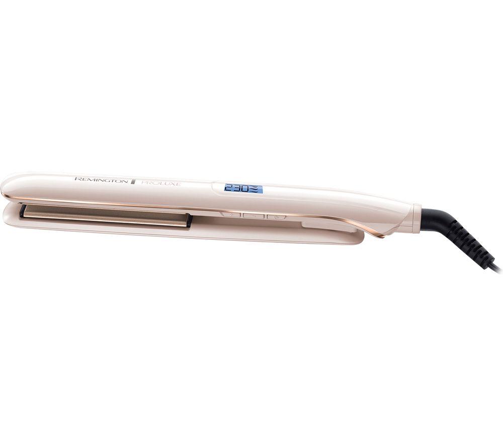 REMINGTON Proluxe S9100 Hair Straightener - White & Rose Gold, White,Gold