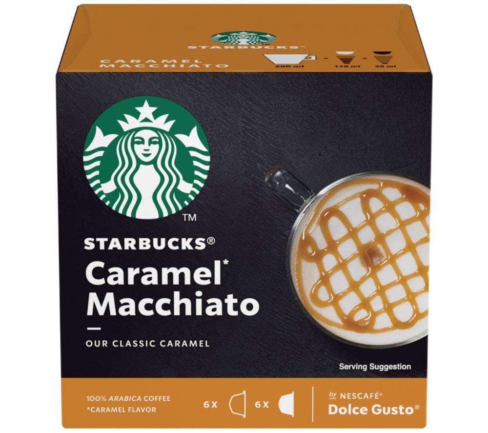 STARBUCKS Dolce Gusto Caramel Macchiato Coffee Pods - Pack of 12