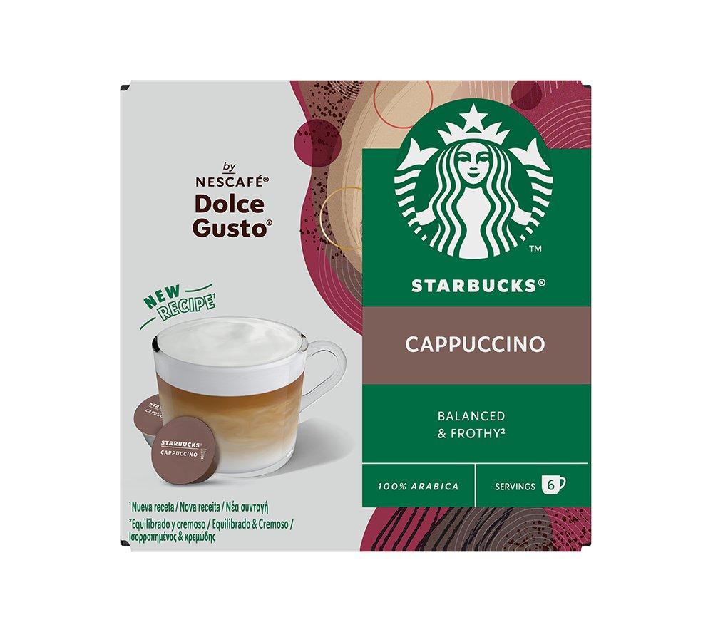 Starbucks Dolce Gusto Cappuccino Coffee Pods - Pack Of 12, Brown
