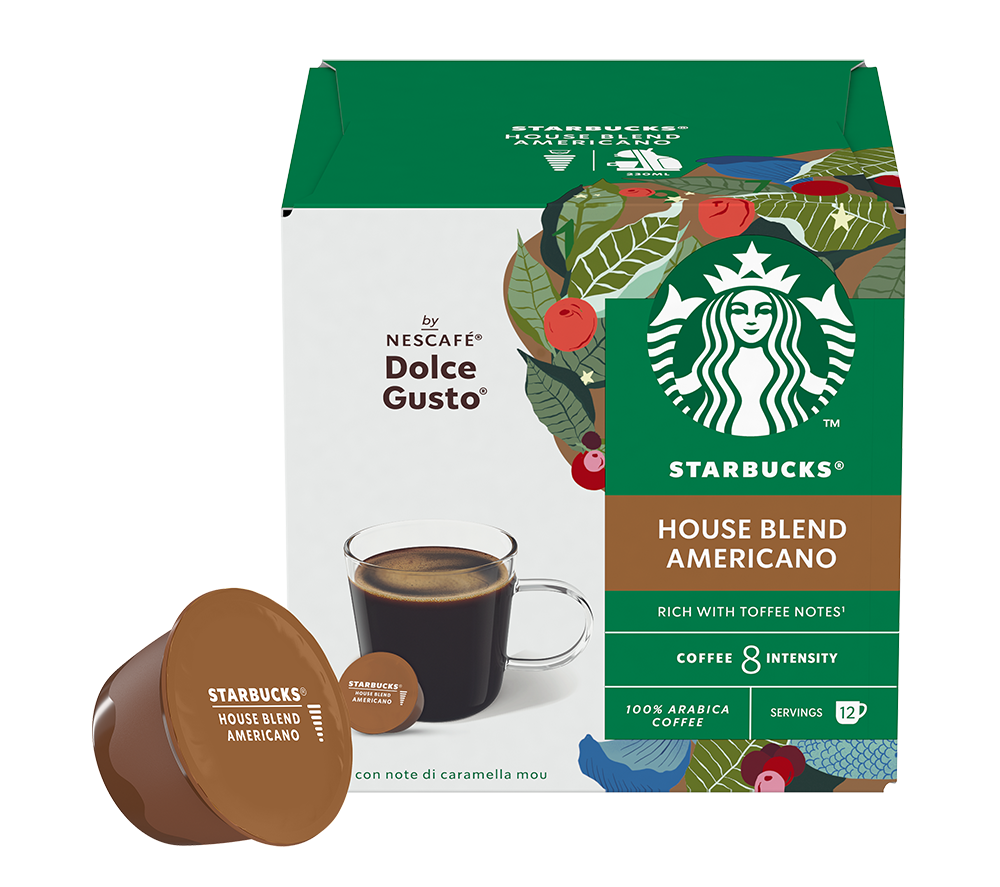 STARBUCKS Dolce Gusto House Blend Americano Coffee Pods - Pack of 12 image number 2 of 4
