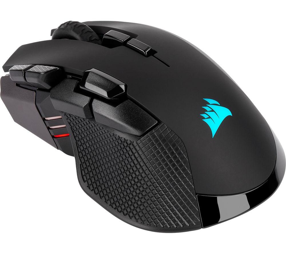 CORSAIR Ironclaw RGB Wireless Optical Gaming Mouse, Black